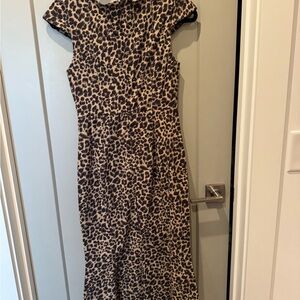 Anthropologie Leopard Print Women's Dress